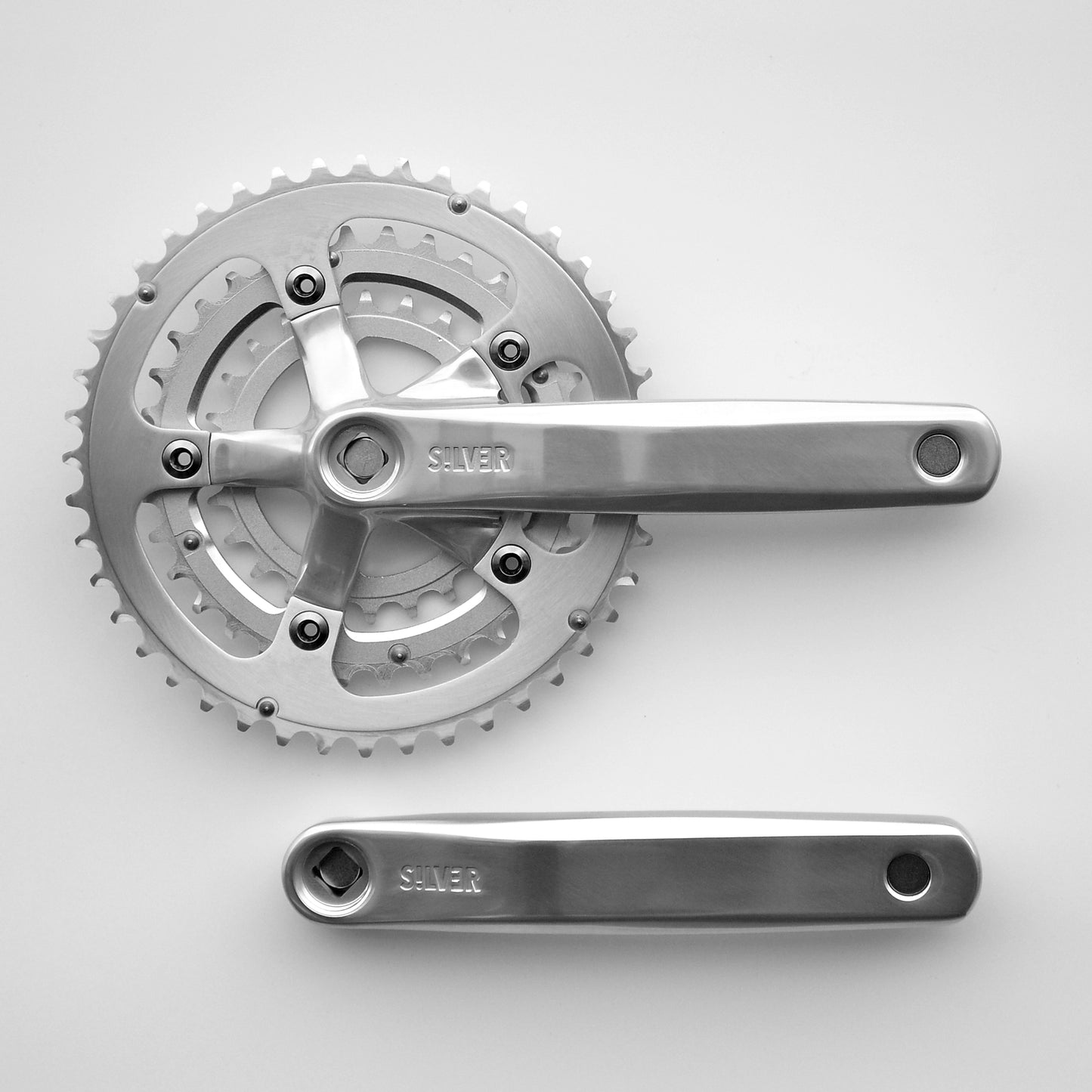 Crank - Silver - Triple 44x34x24